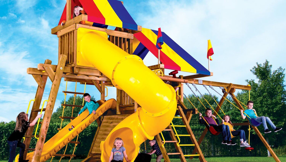 Classic Sun Castle Pkg V with 270° Spiral Slide (15J)