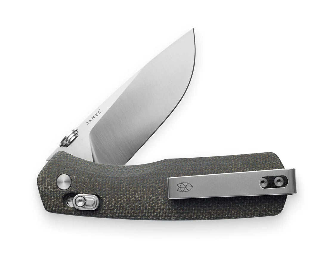 The James Brand - The Carter OD Green / Stainless / Micarta / Straight