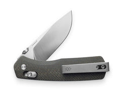 The James Brand - The Carter OD Green / Stainless / Micarta / Straight