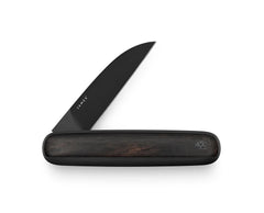 The James Brand - The Pike Ebony / Black / Wood / Straight